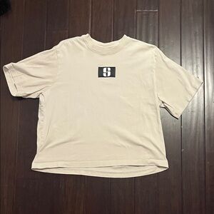 Men's Cream Graphic T-Shirt